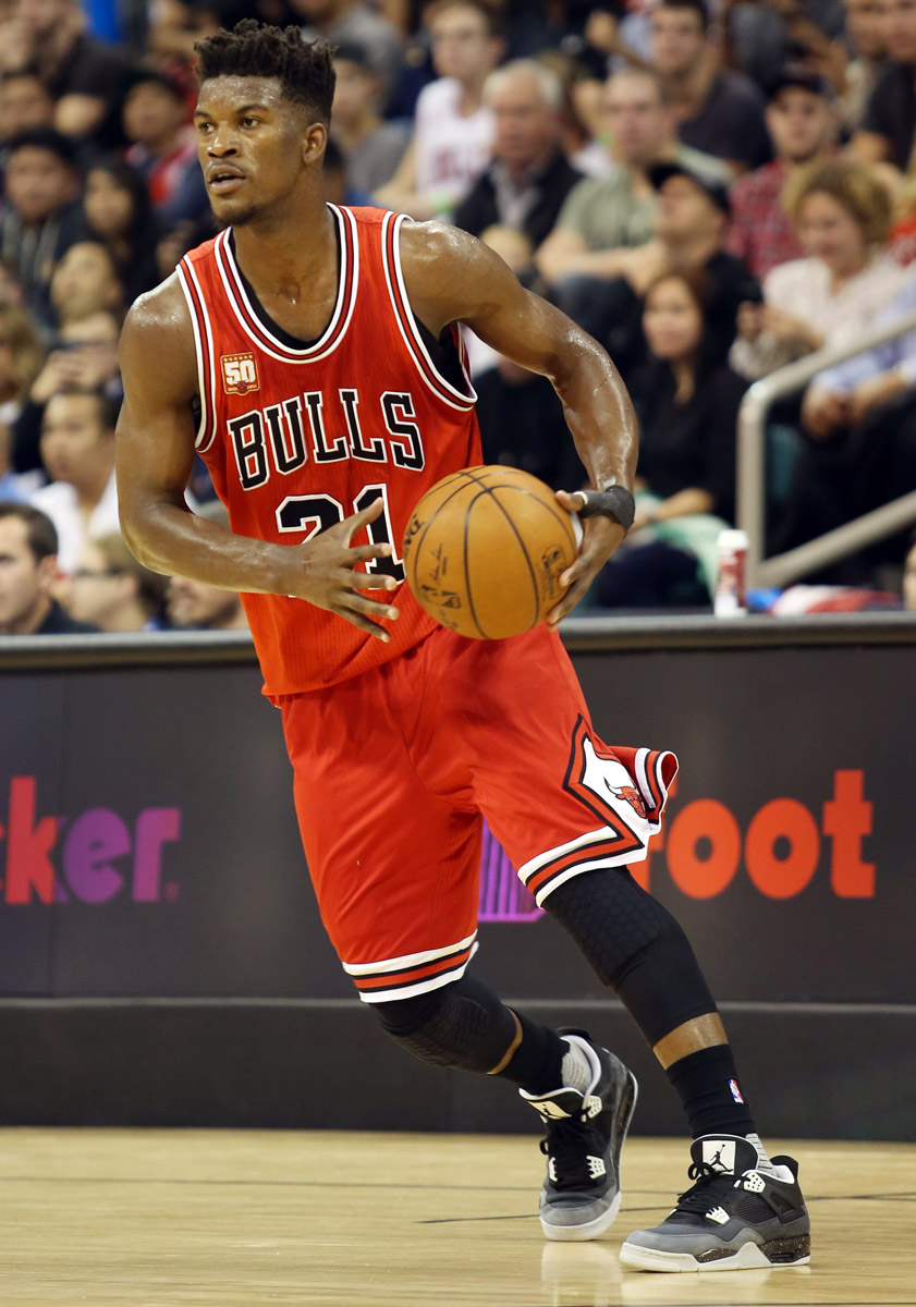 SoleWatch Jimmy Butler Wears the Fear Air Jordan 4