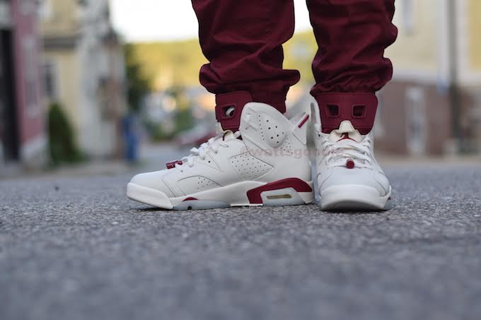 Jordan retro 6 marron best sale