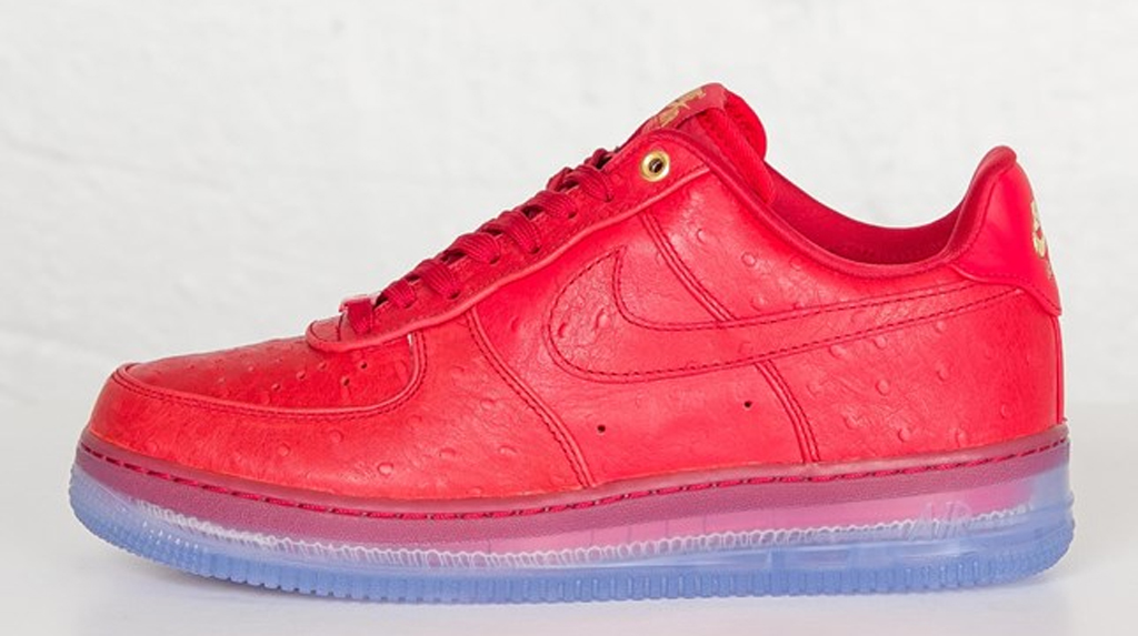 Air force 1 low cmft lux red ostrich best sale