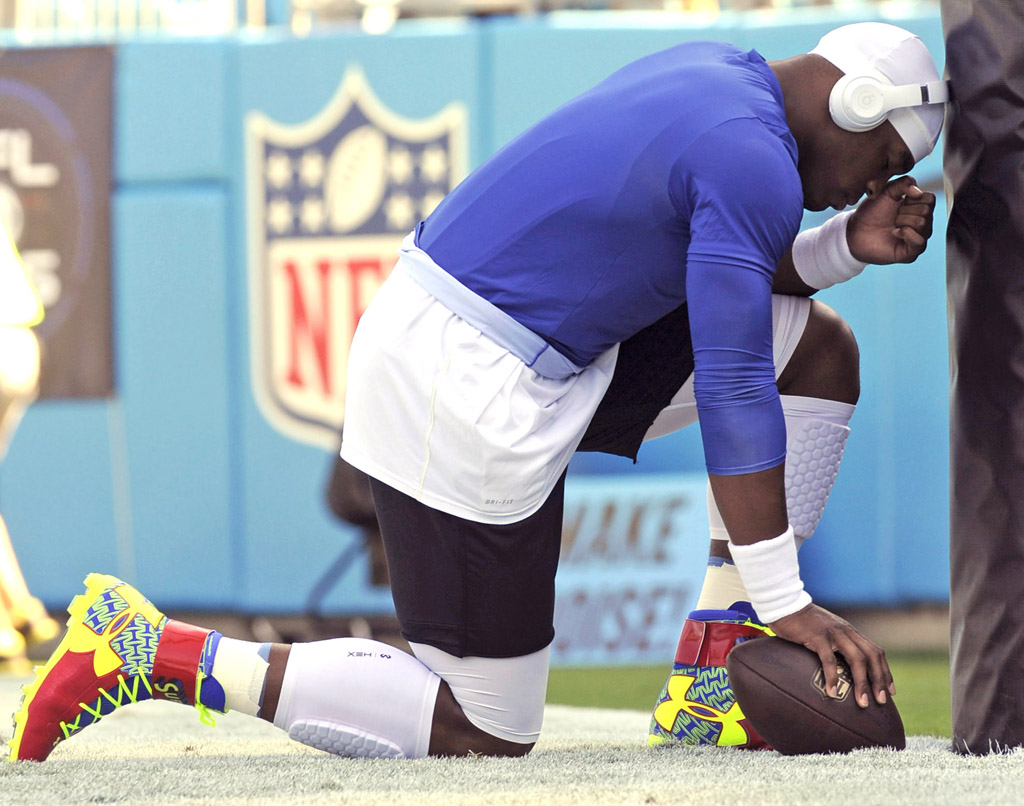 SoleWatch: Cam Newton Debuts Superman-Inspired Under Armour Cleats