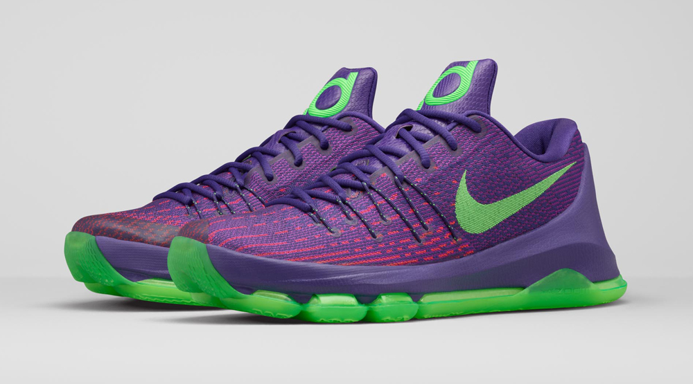 ✓NIKE KD VIII (THE SUIT) US11 Nike KD 8 Suit VIII Purple Green Kevin Durant Warriors