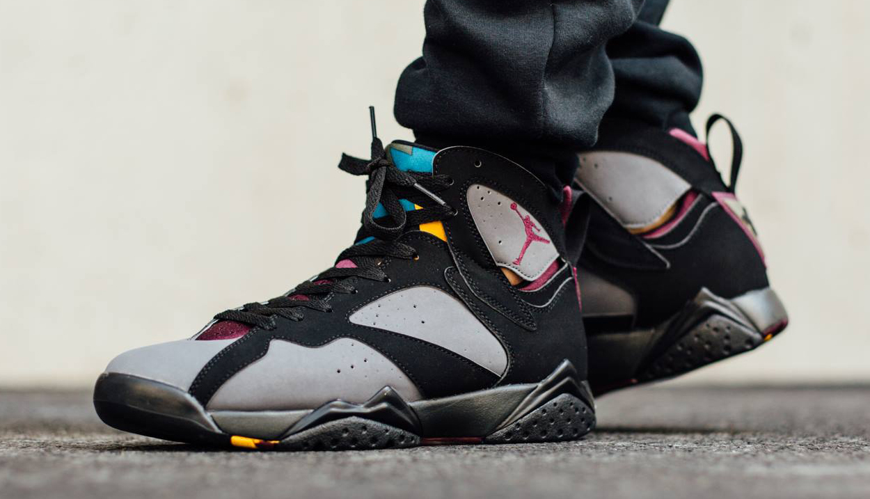 See How Bordeaux Air Jordan 7s Look On Feet Before Tomo