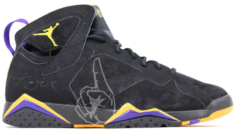 Jordan 7 lakers on sale