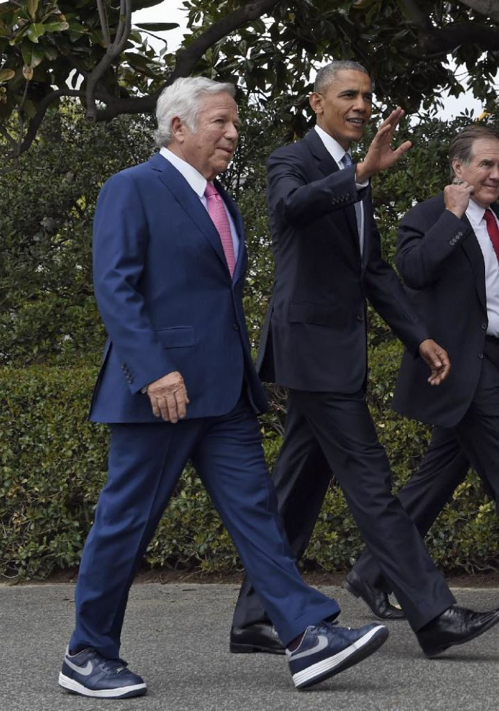 Patriots Owner Robert Kraft Wore Nikes to Meet the President