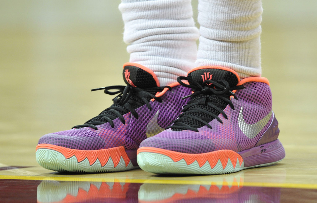 SoleWatch Kyrie Irving Hopped in the Easter Nike Kyrie 1