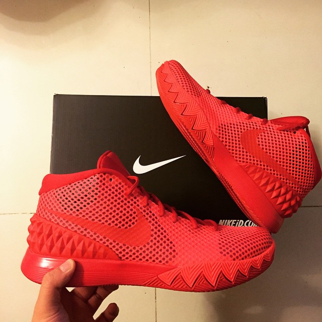 All red kyrie 1s best sale