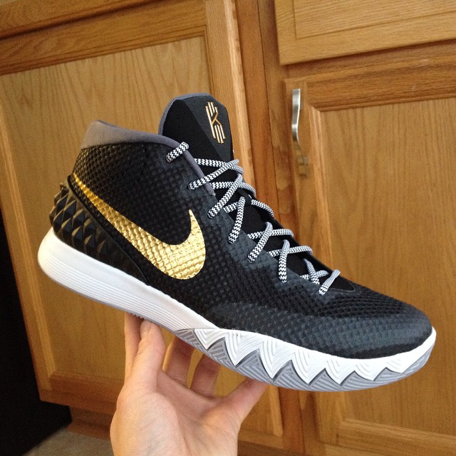 Kyrie shops 1 black and gold