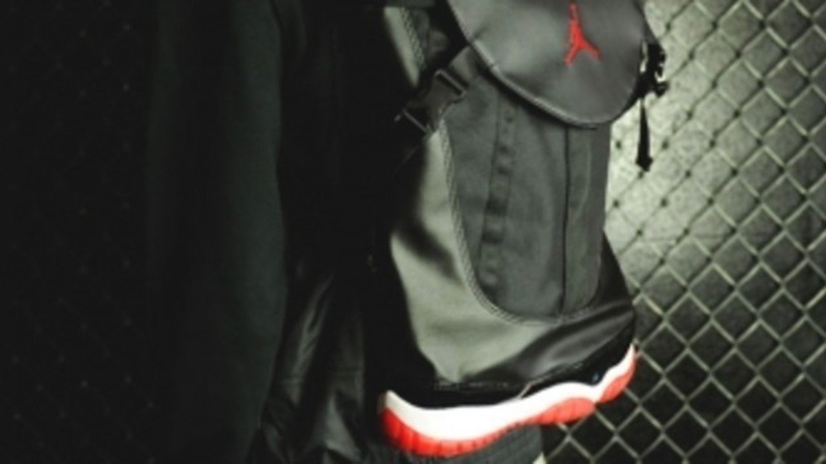 Jordan 11 bred backpack hotsell