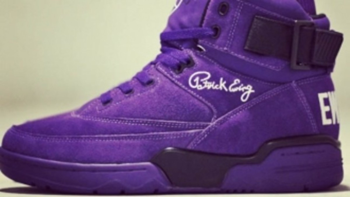 Purple patrick ewing shoes online