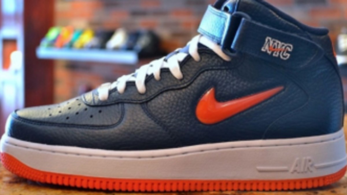 Nike Air Force 1 Mid - Jewel NYC - Navy/Orange - Release Details