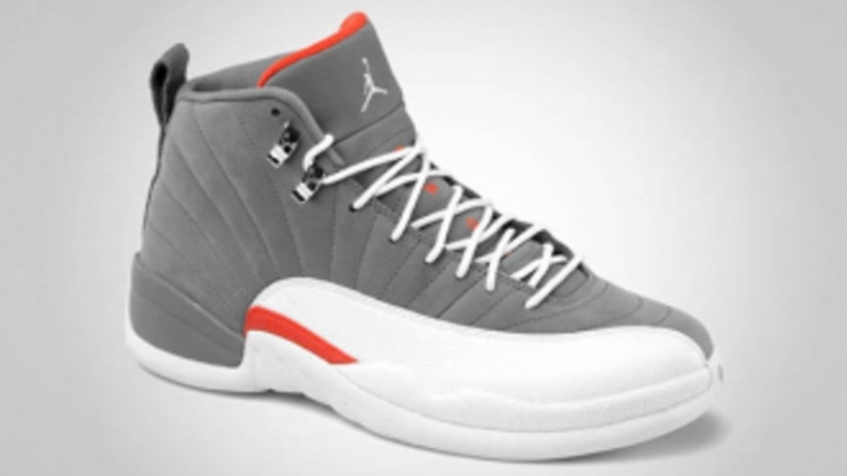 Orange and white jordan 12 best sale