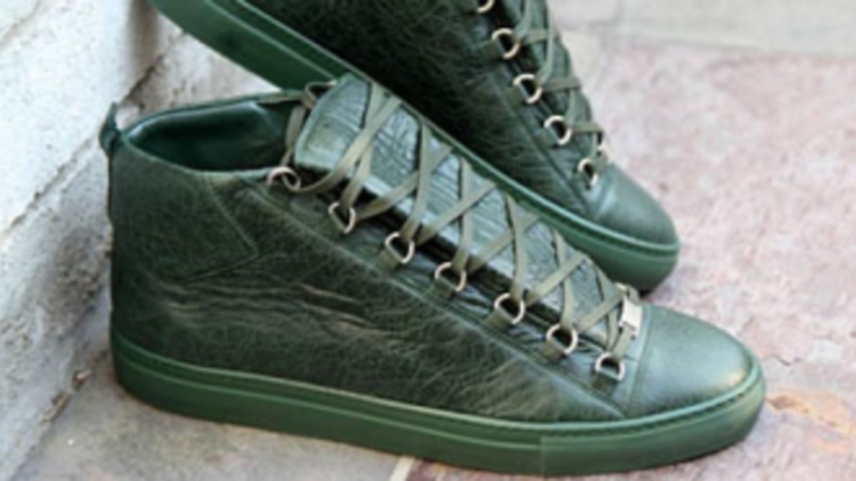 Fall / Winter Balenciaga Arena in Green Lambskin
