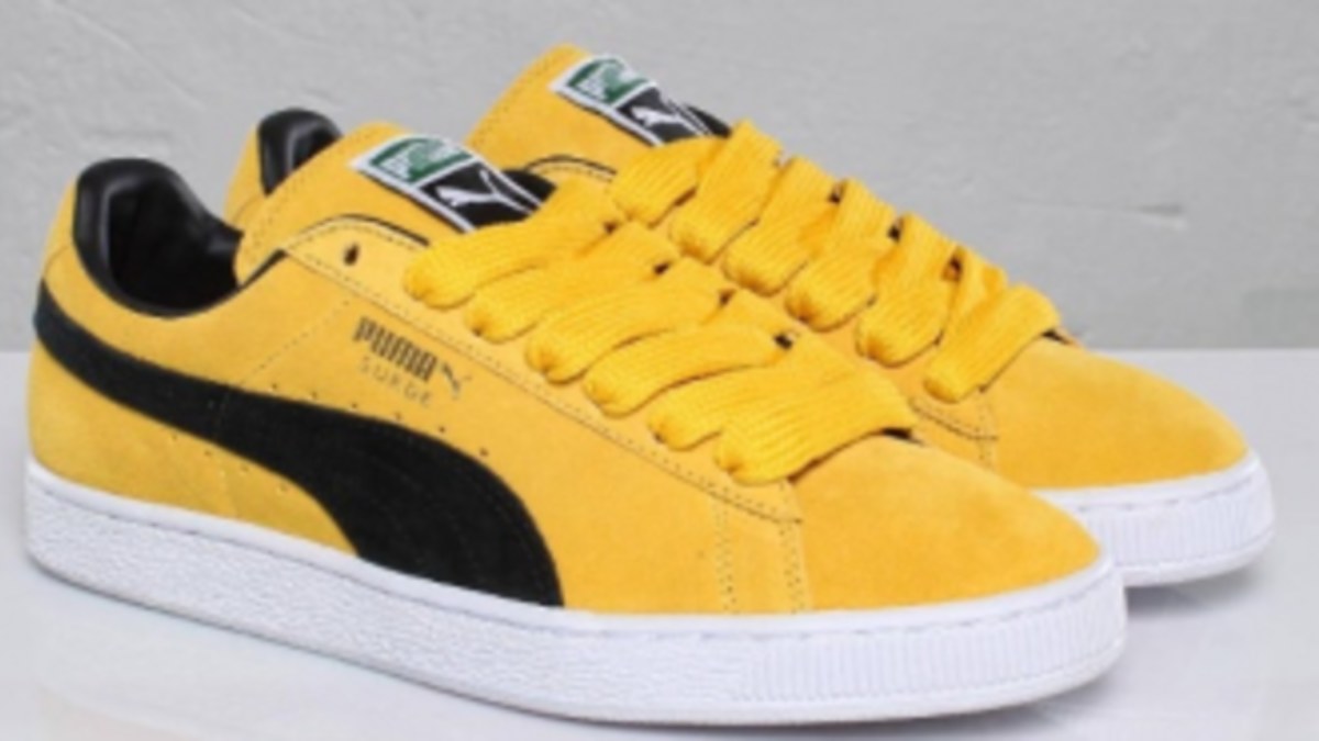 PUMA Suede Classic Yellow Black White Team Gold