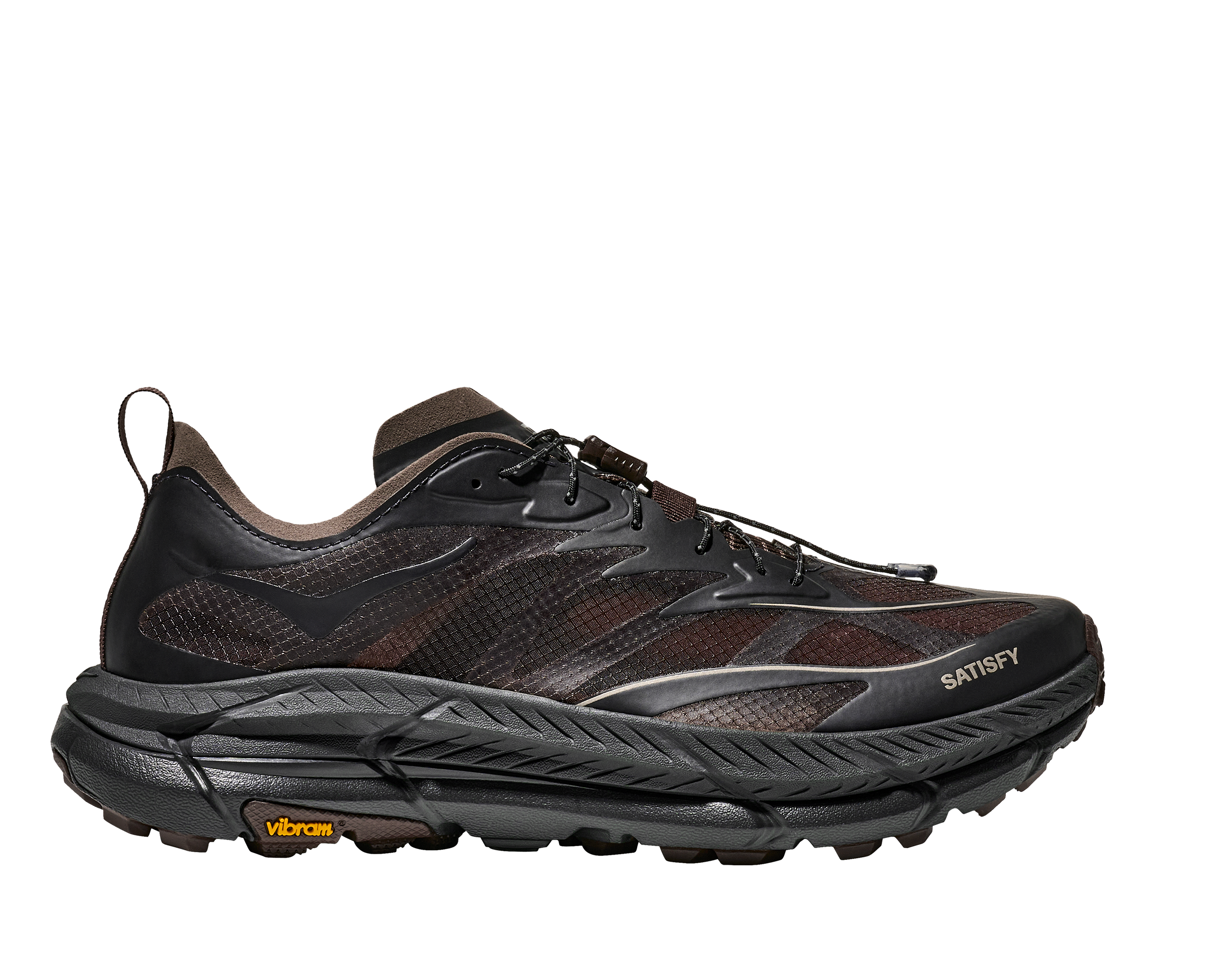 シューズ Satisfy Hoka Mafate Speed 4 Lite &quot;Bone&quot; Satisfy x Hoka Mafate Speed 4 Lite is back in Bone and Coffee