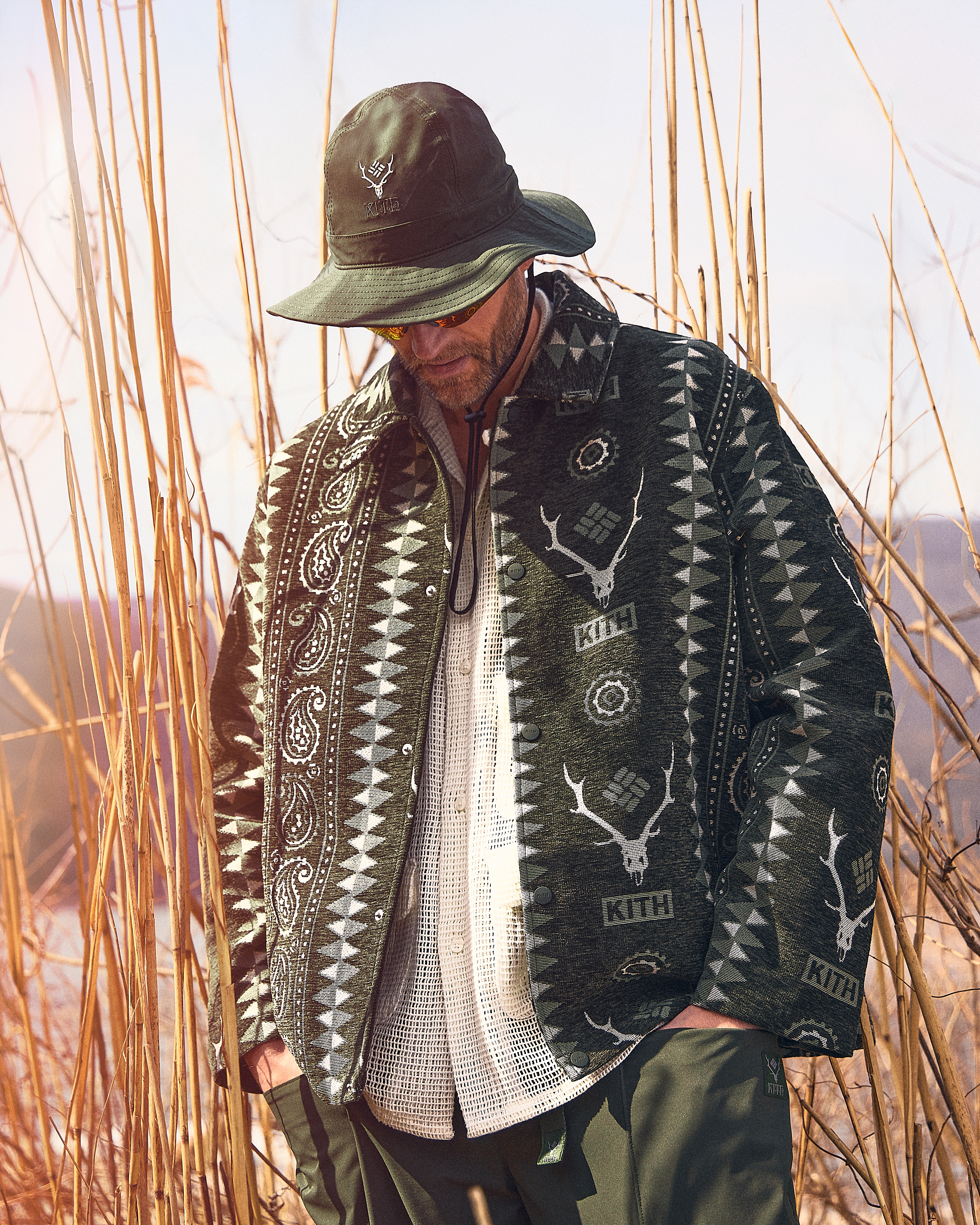 【KITH】South2 West8 for Columbia バケットハット 関送込 Kith & South2 West8 for Columbia Dawson Bucket Hat - Black