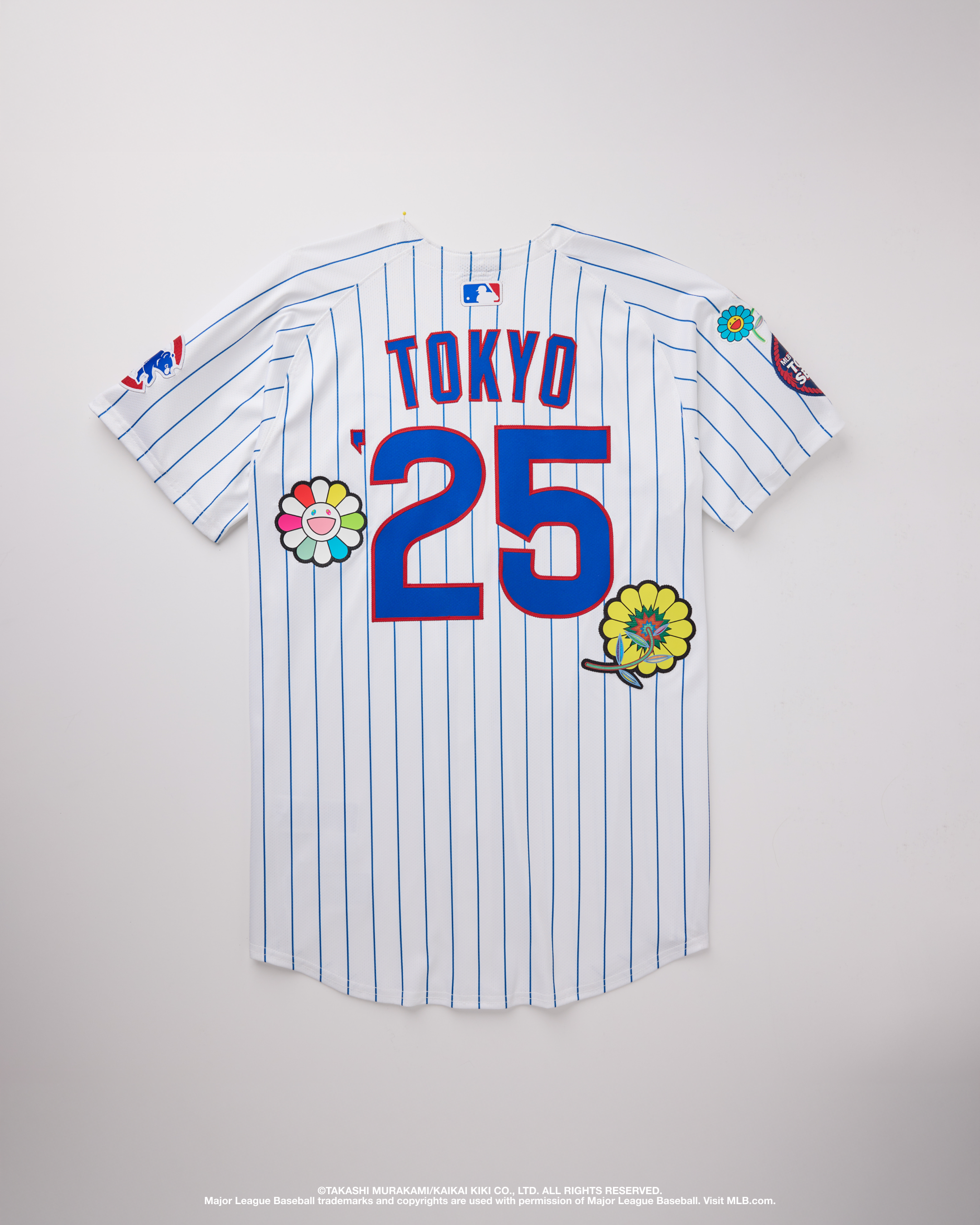 Dodgers Takashi Murakami Tokyo Series White Flower 2025 Jersey