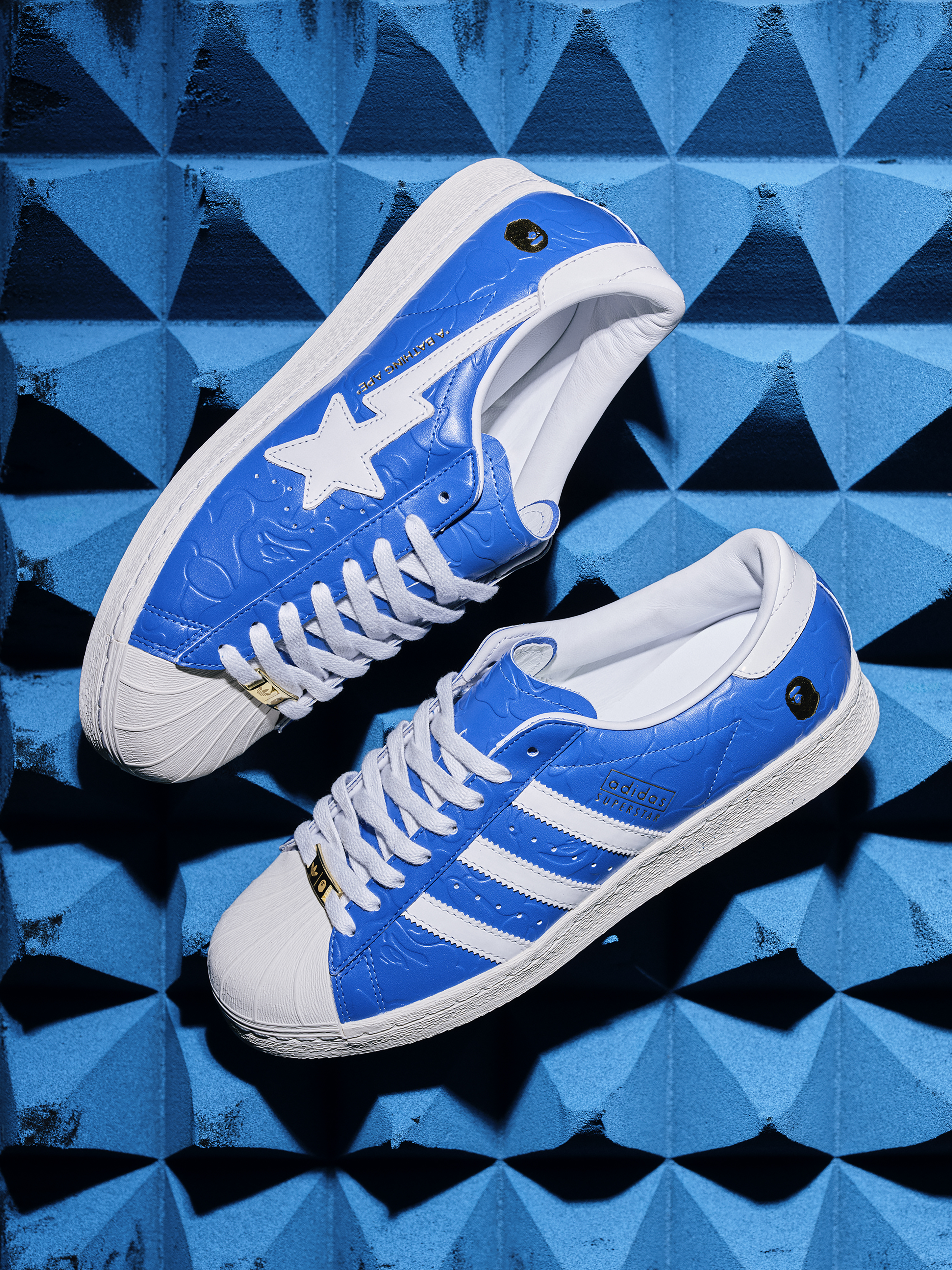 新品同様　BAPE X ADIDAS SUPERSTAR 80S BAPE US 9.5 アディダス スーパースター ペイプスタ エイプ スニダンで購入可11⁄10発売 BAPE® × adidas Superstar \"Black\" 抽選