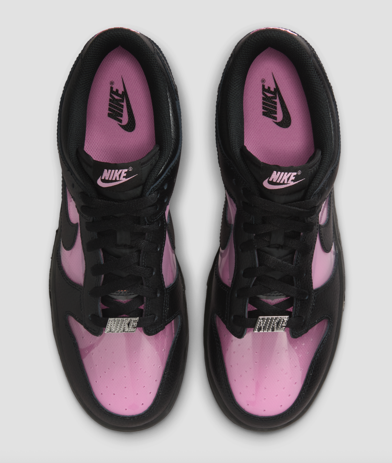 ✔️New✔️ NIKE Dunk Low \'Black Pink Rise\' Dunk Low Retro Premium - Pink Rise/Black/Black – Feature main image 4