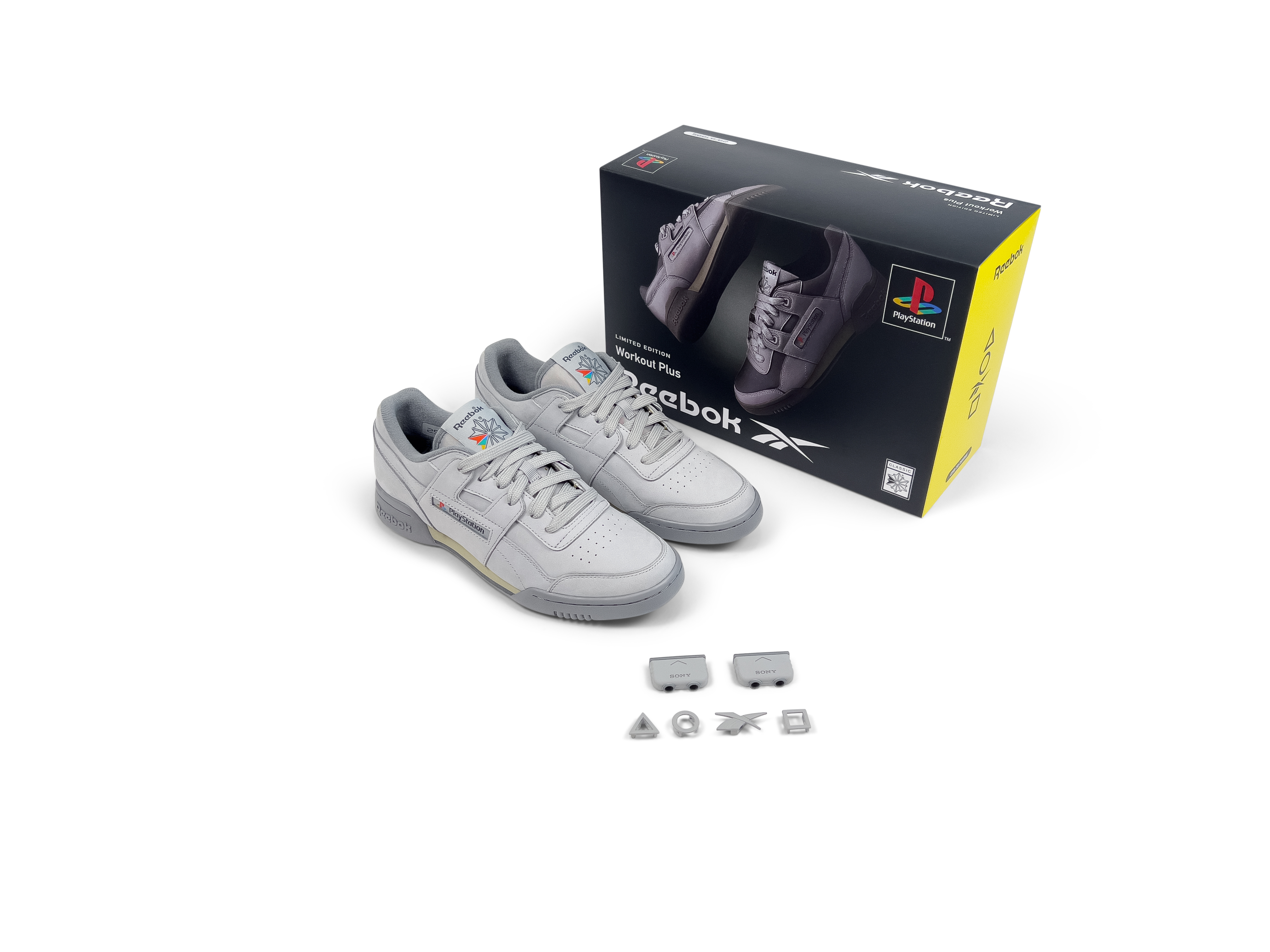 靴 Reebok Workout Plus PlayStation UK8 PlayStation x Reebok 30th Anniversary Collection revealed