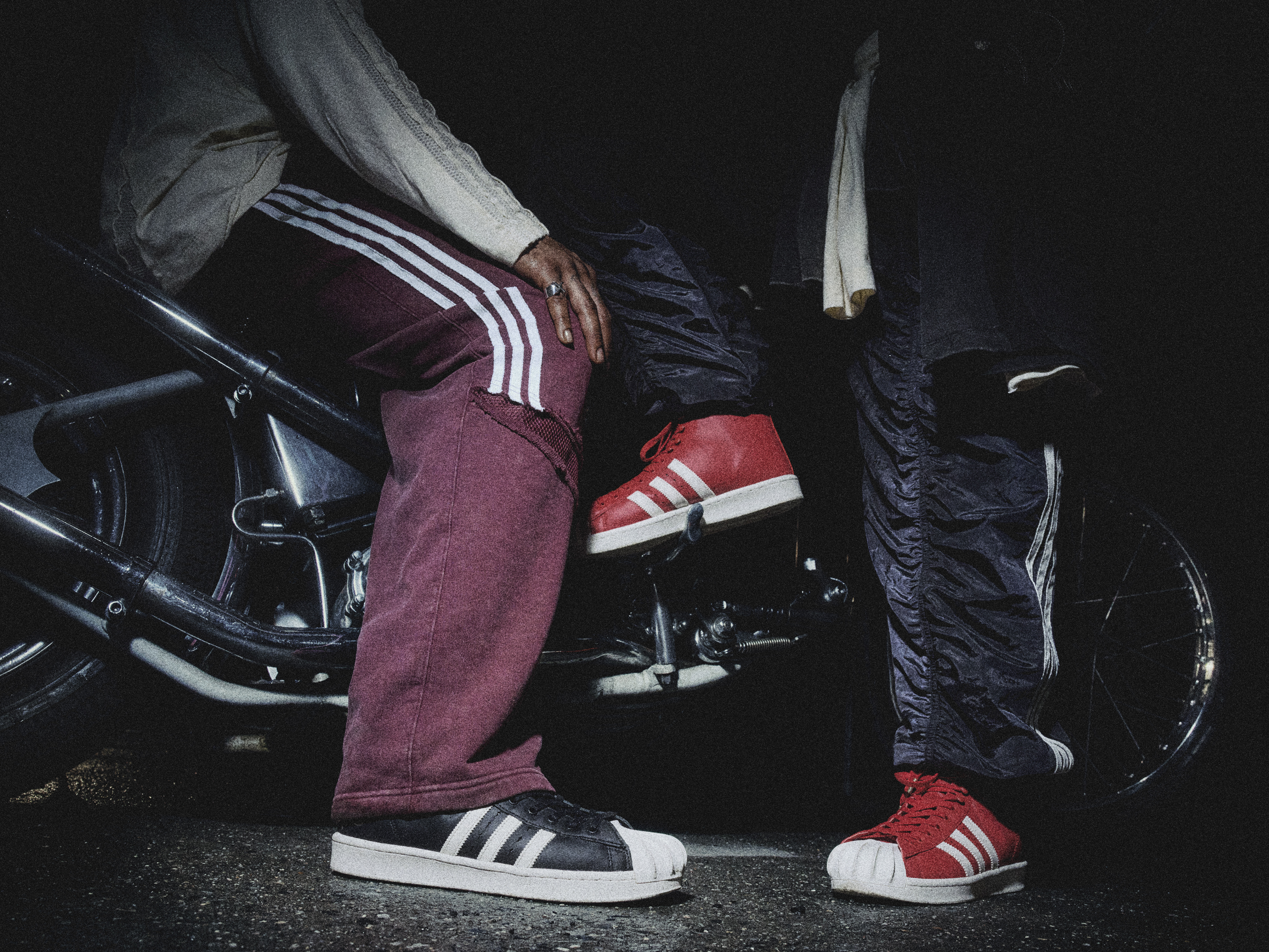 THUG CLUB × adidas Originals Superstar JS1907 THUG CLUB × adidas Originals Superstar Vintage Core Black