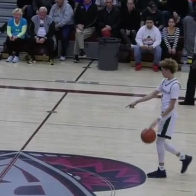 HS Star LaMelo Ball Casually Calls Half Court Shot Before Sinking It in