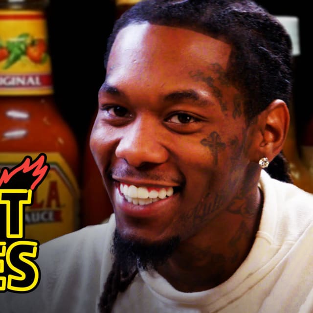 Offset Screams Like Ric Flair While Eating Spicy Wings Hot Ones Complex