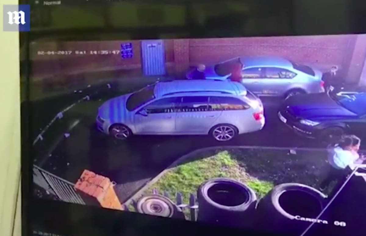 English Couple Caught Having Sex On Car While A Third Man Attempts To Join Complex