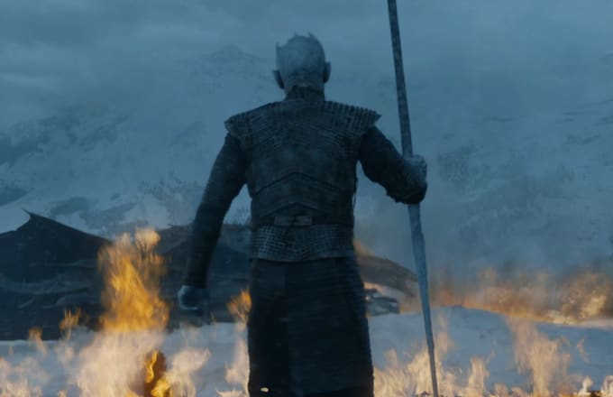 night king on the iron throne