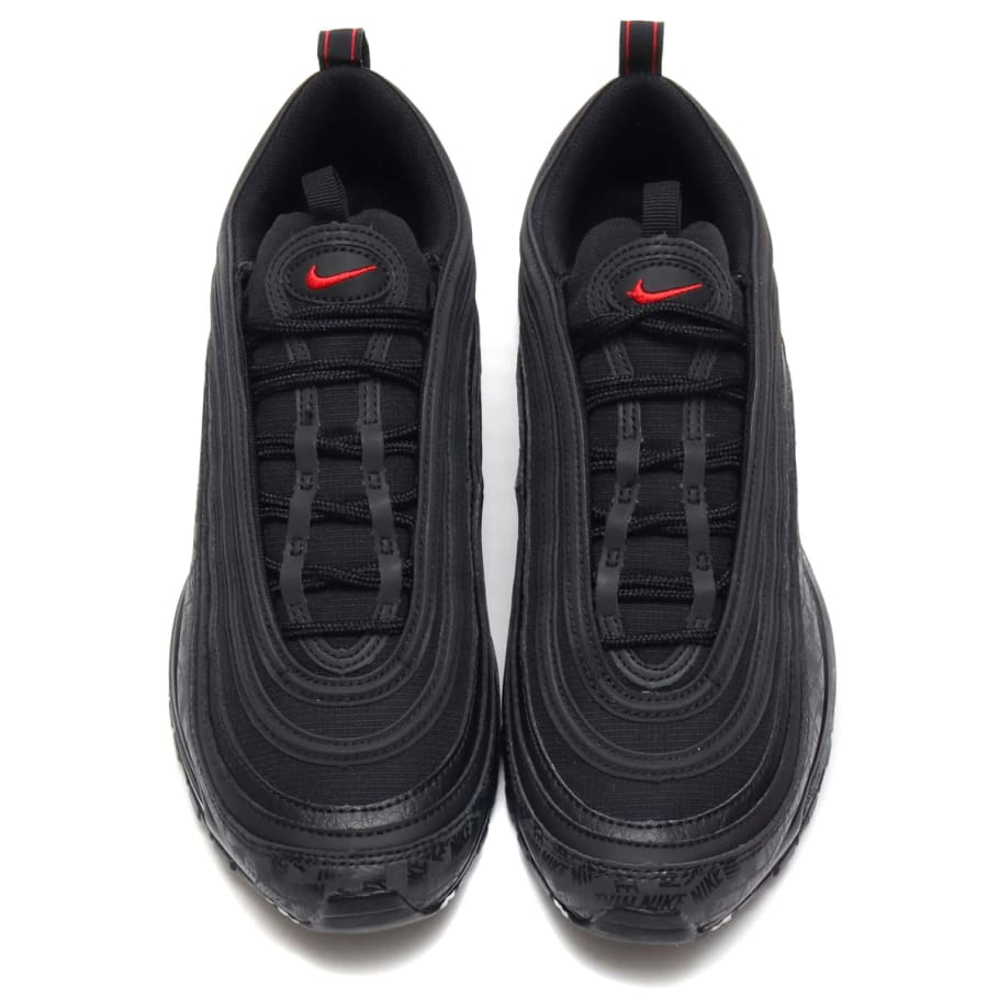 air max 97 all black with red