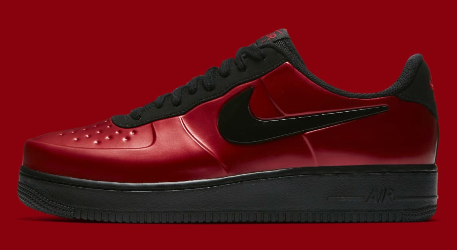 red foamposite air force 1