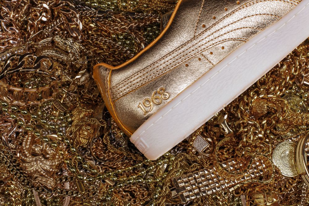 puma suede 50th anniversary gold