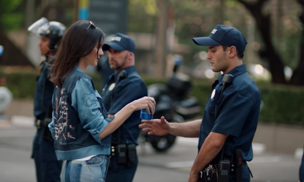 Kendall Jenner for Pepsi. Photo credit: Complex