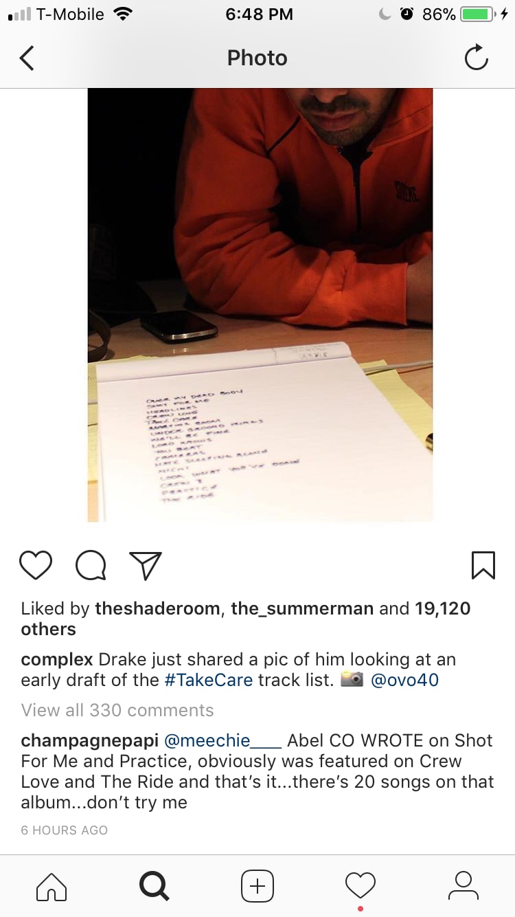 drake-goes-off-on-fan-who-says-weekend-wrote-most-take-care