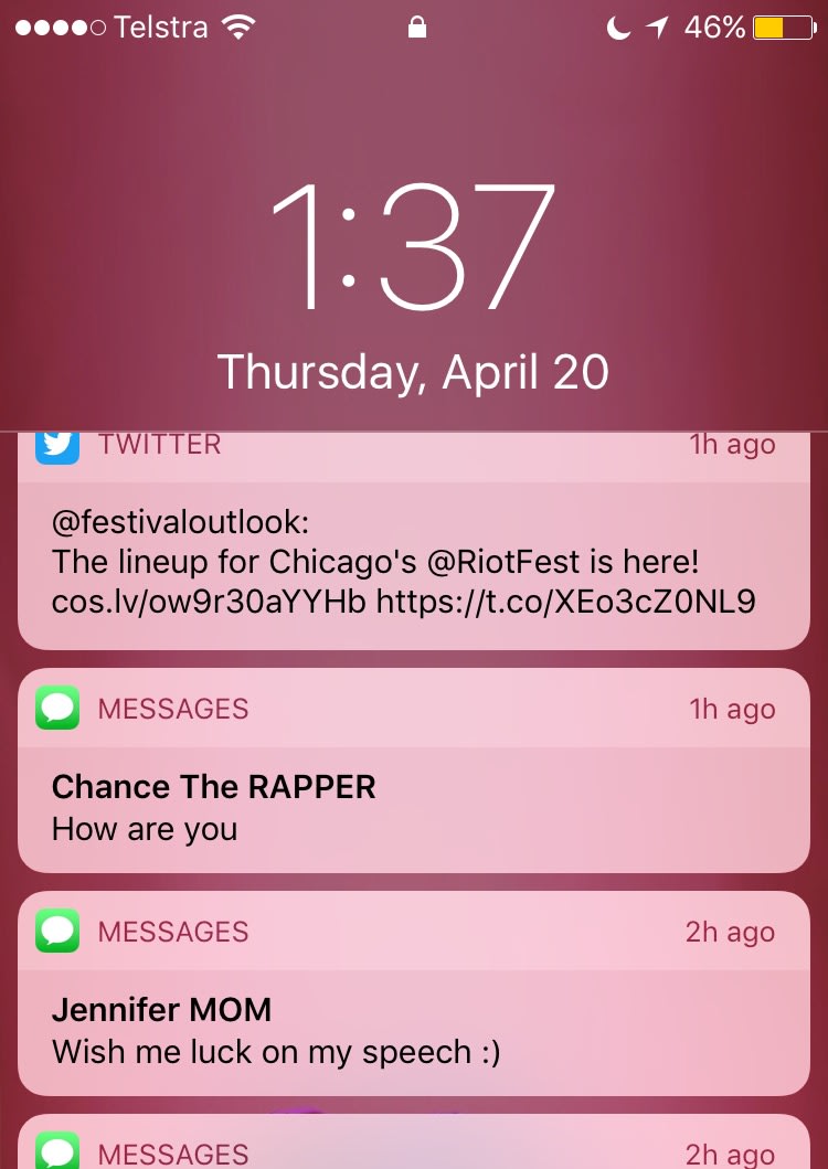 Chance text