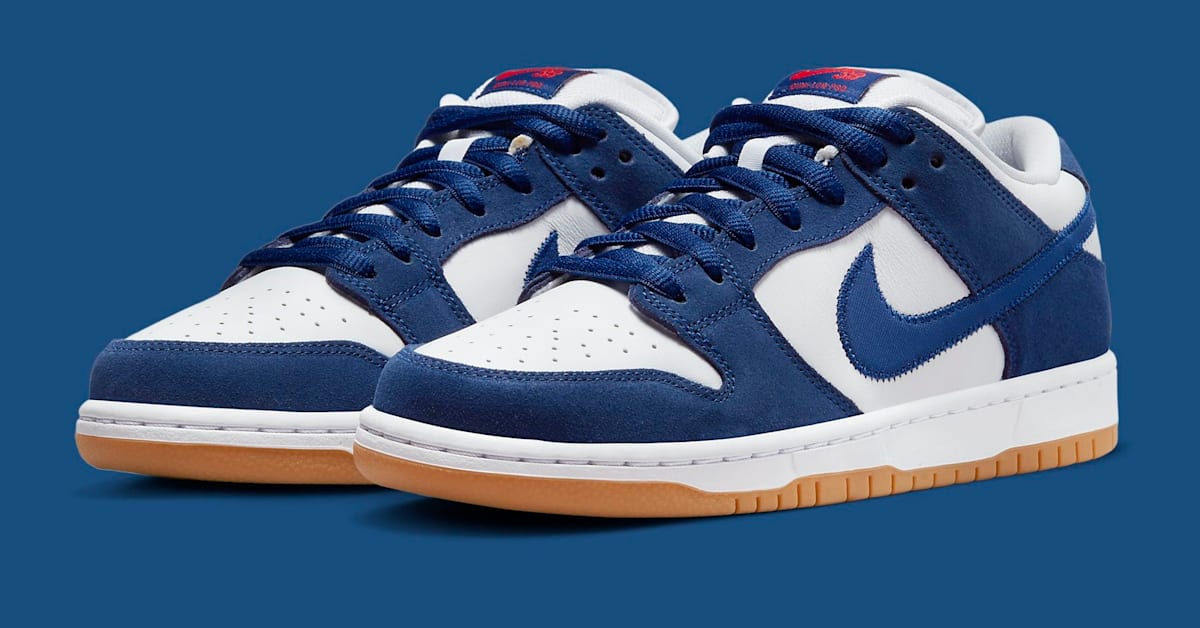 Los Angeles Dodgers Nike Dodger Blue Shoes Nike SB Dunk Low 