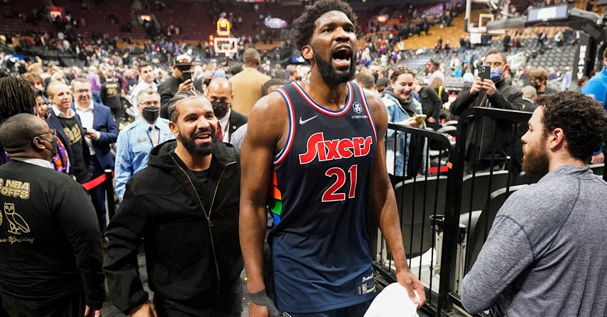 Drake Trolled Over Photo of Him Smiling Next to Joel Embiid After 76ers ...