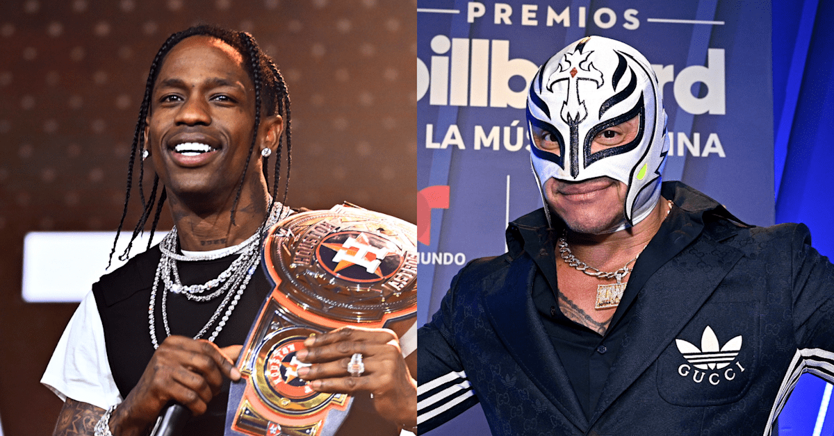 Travis Scott Becomes Rey Mysterio’s Tag Team Partner at Fanatics Fest