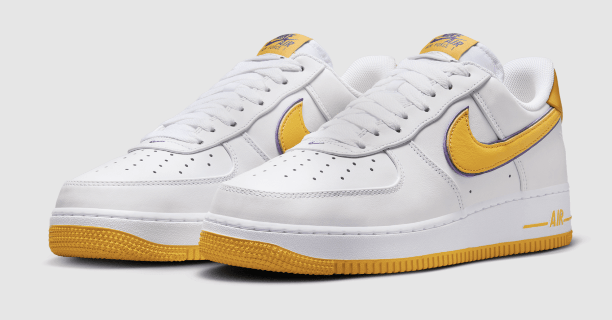 White and yellow air force 1s deals
