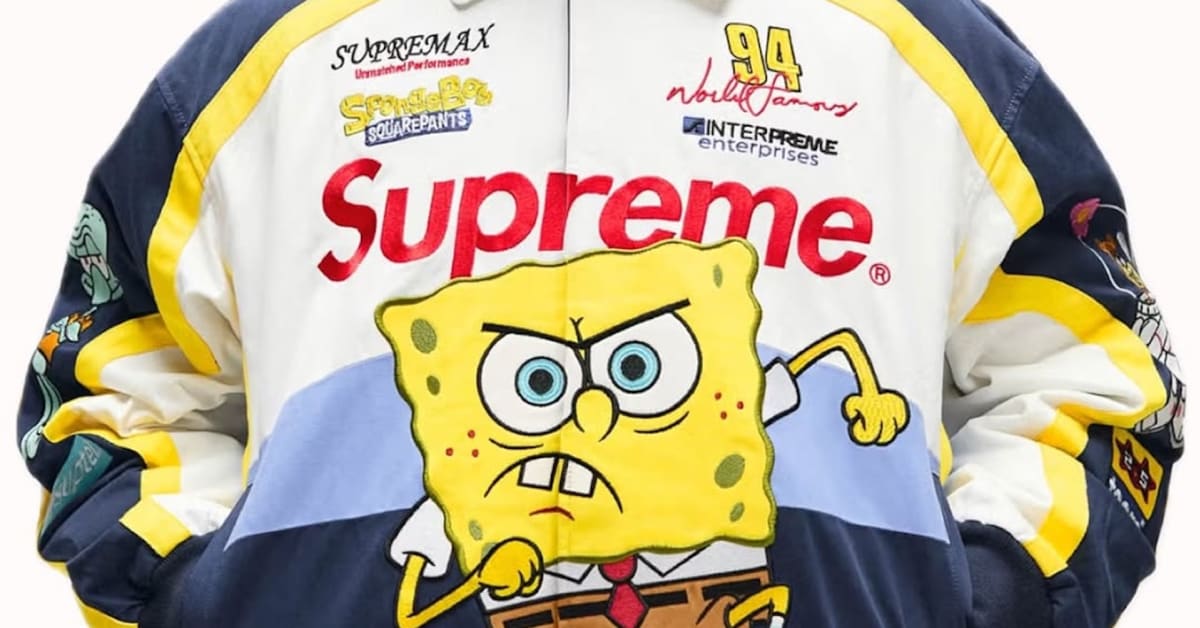 Check Out Supreme's SpongeBob SquarePants SS25 Collaborat