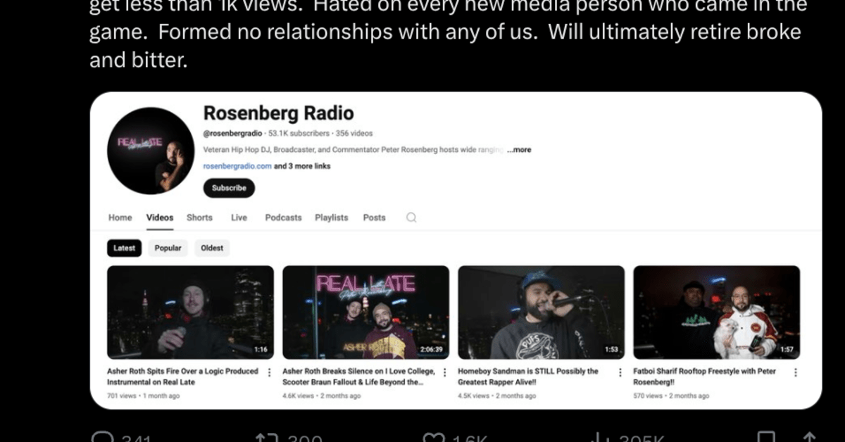 Peter Rosenberg Claps Back at DJ Vlad's Criticism