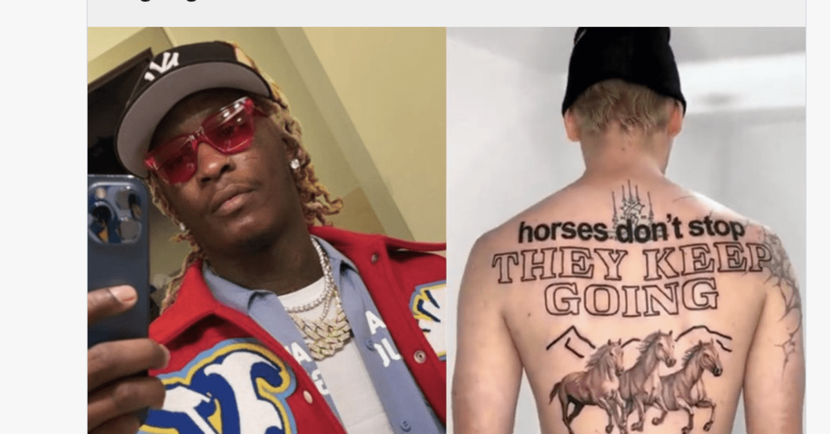Young Thug Responds to Fan’s Tattoo With Wrong Lyric: ‘Da... #YoungThug