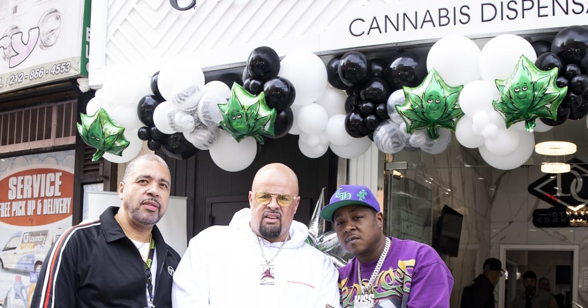 Jadakiss and Remy Ma Pull Up to Harlem Dispensary Opening