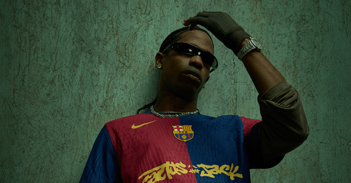 Travis Scott Makes FC Barcelona Jersey for Cactus Jack El