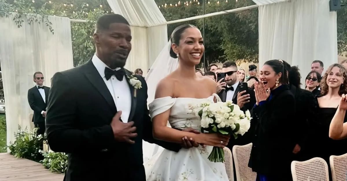 Jamie Foxx Walked His Daughter Corinne Foxx Down the Aisle at Her Wedding
