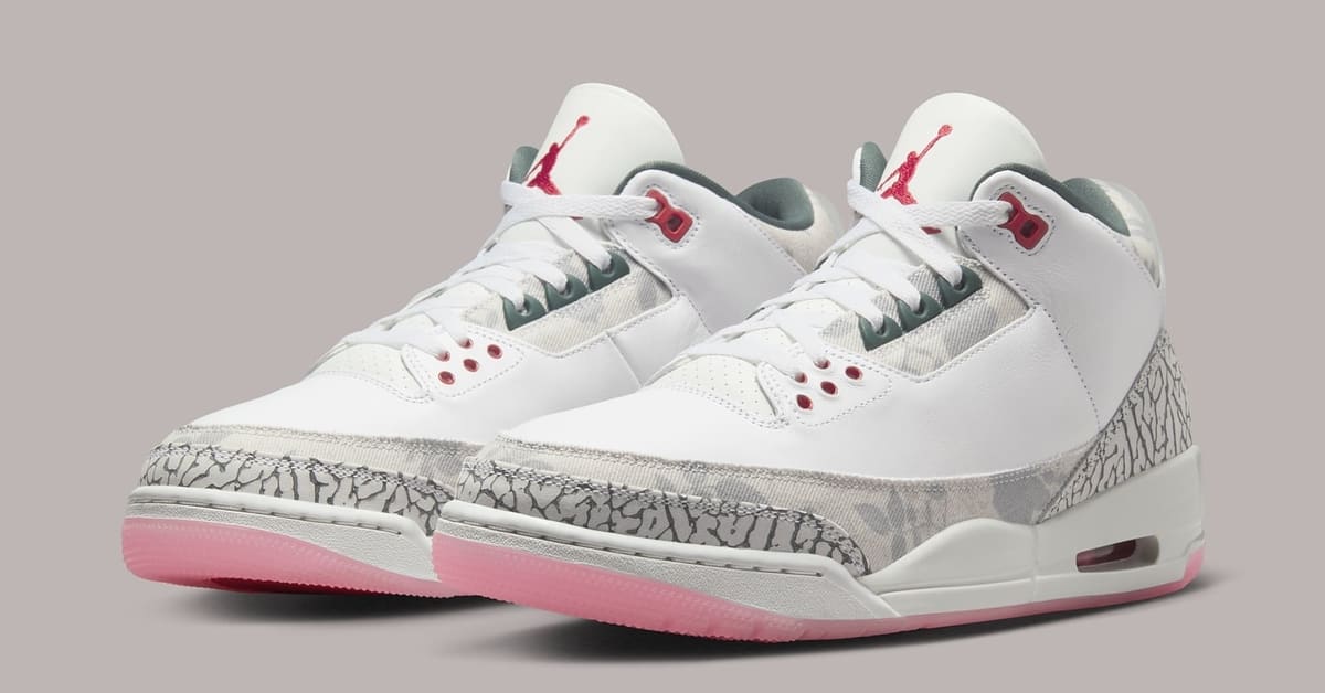 Pink jordan 3s deals