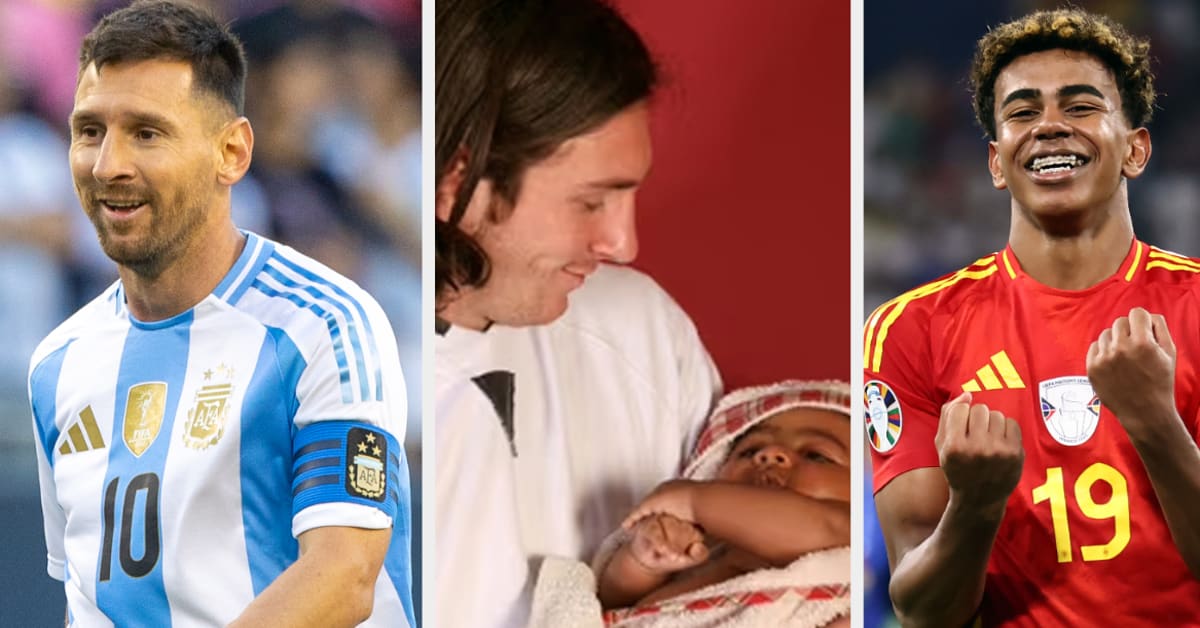 Baby Lamine Yamal Held By Messi Goes Viral