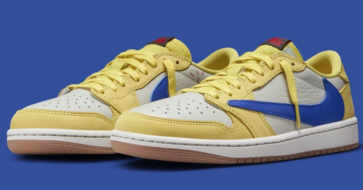 Travis Scott x Air Jordan 1 Low Women s Canary Release