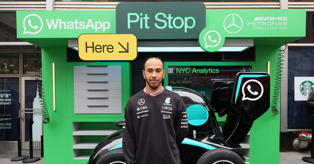 Lewis Hamilton on Taking Over Empire State Building Through WhatsApp x ...