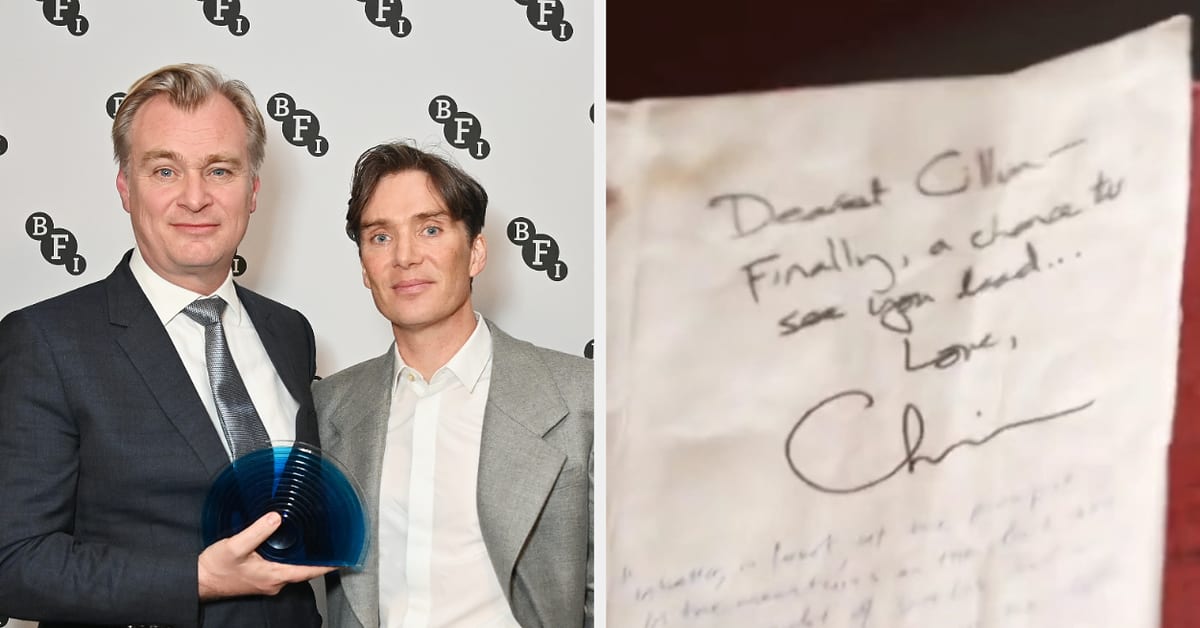 Christopher Nolan Wrote Cillian Murphy a Warm Note on His 'Oppenheimer ...