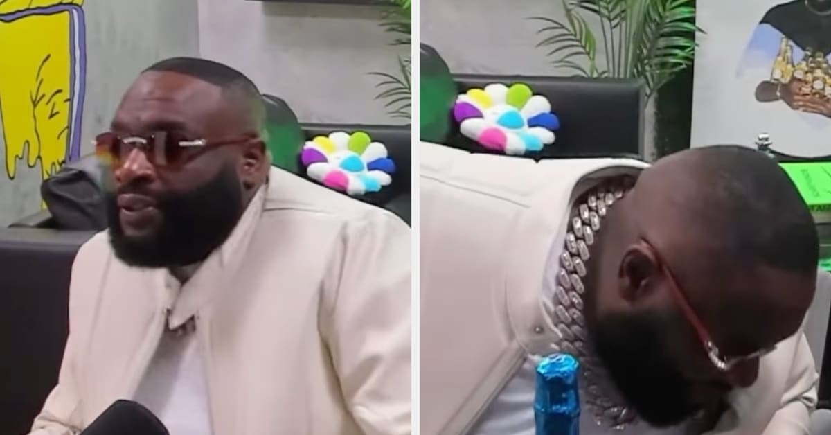 Rick Ross Breaks Chair During Adin Ross' Livestream, Blames It on ...